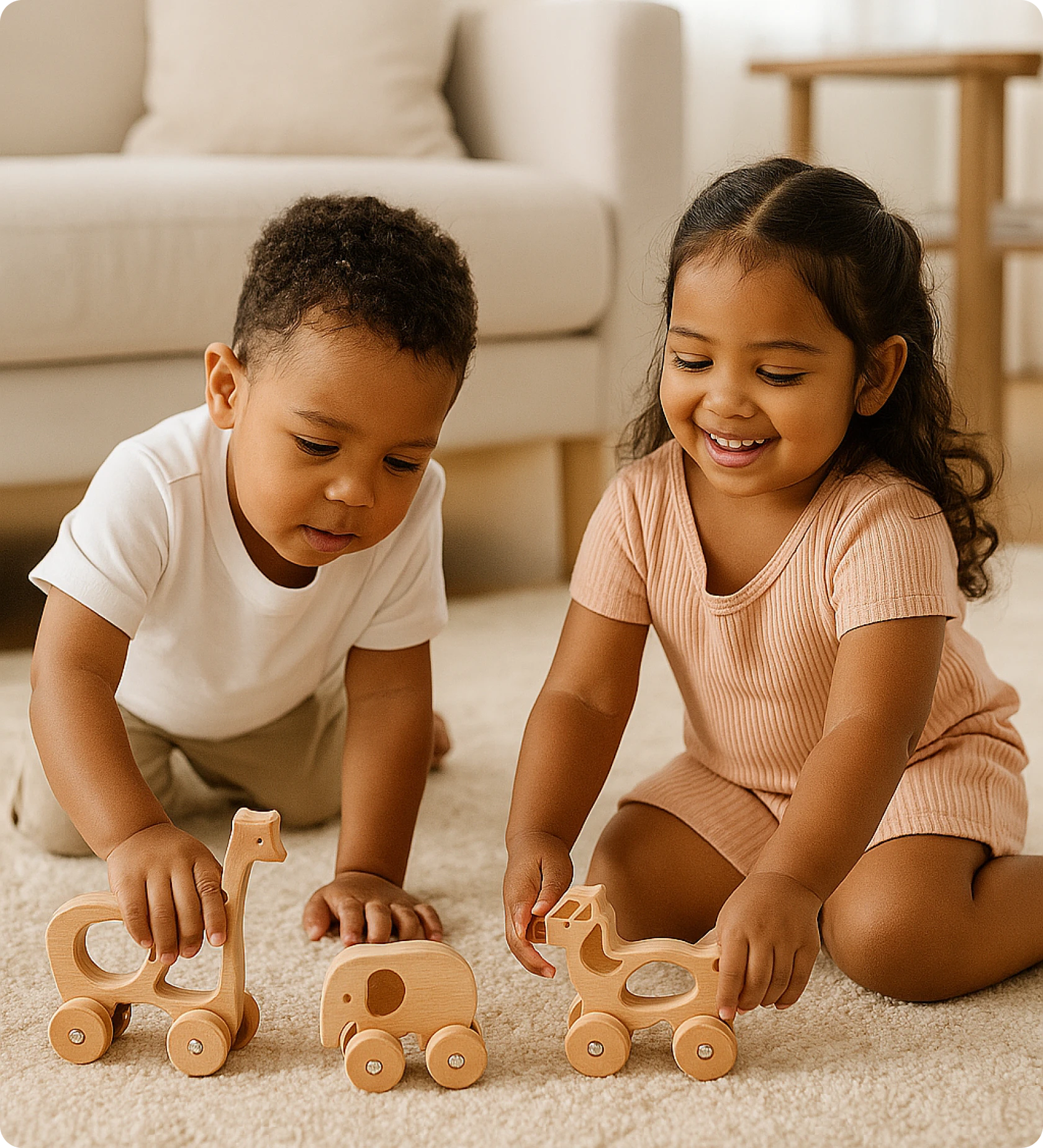Animais de Madeira sobre Rodas - Imagem 3