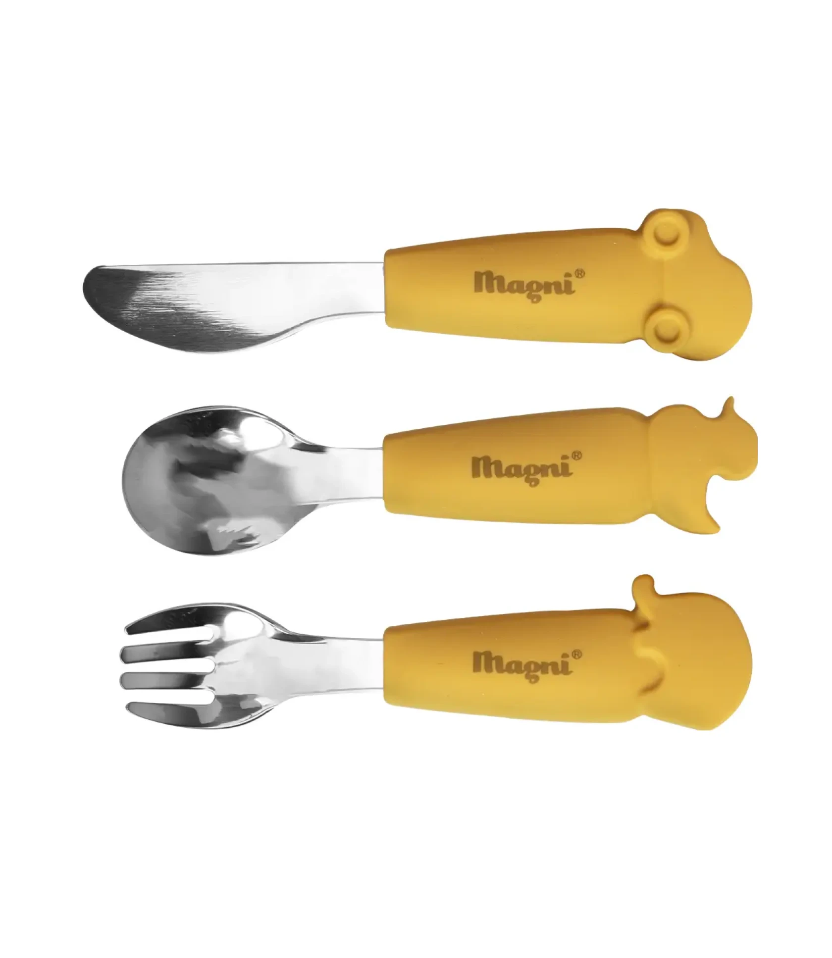 Magni honey yellow cutlery 3 pcs
