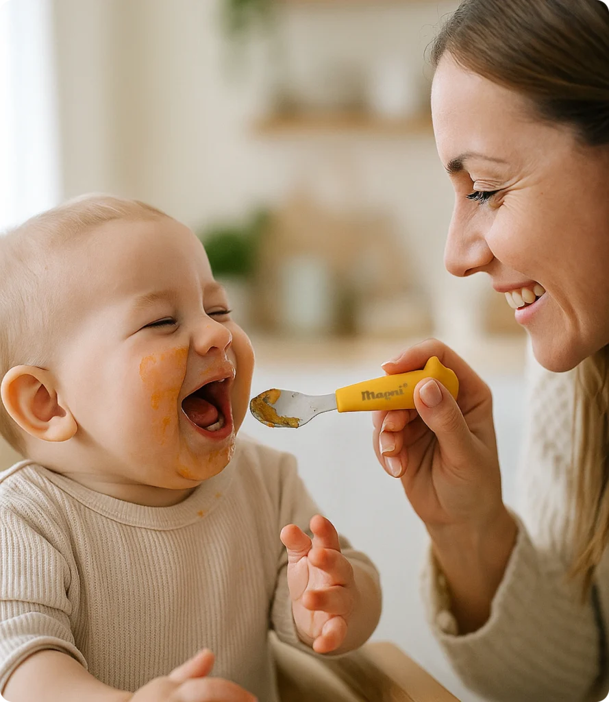 Introdução alimentar, talheres
