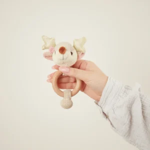 Veado Lia Bieco – Brinquedo 3 em 1 com Mordedor e Guizo | 0+ Meses