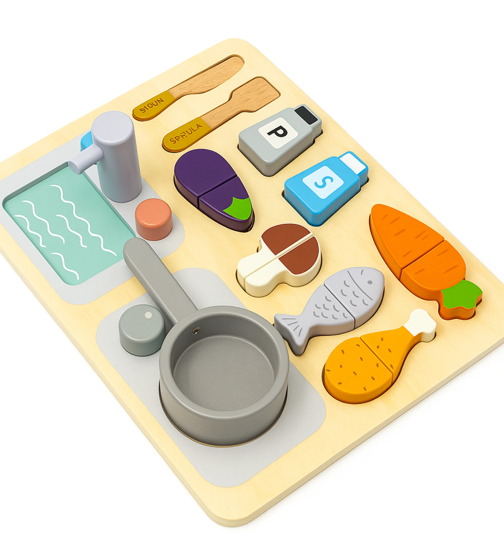 FSC Wooden Kitchen Puzzle
