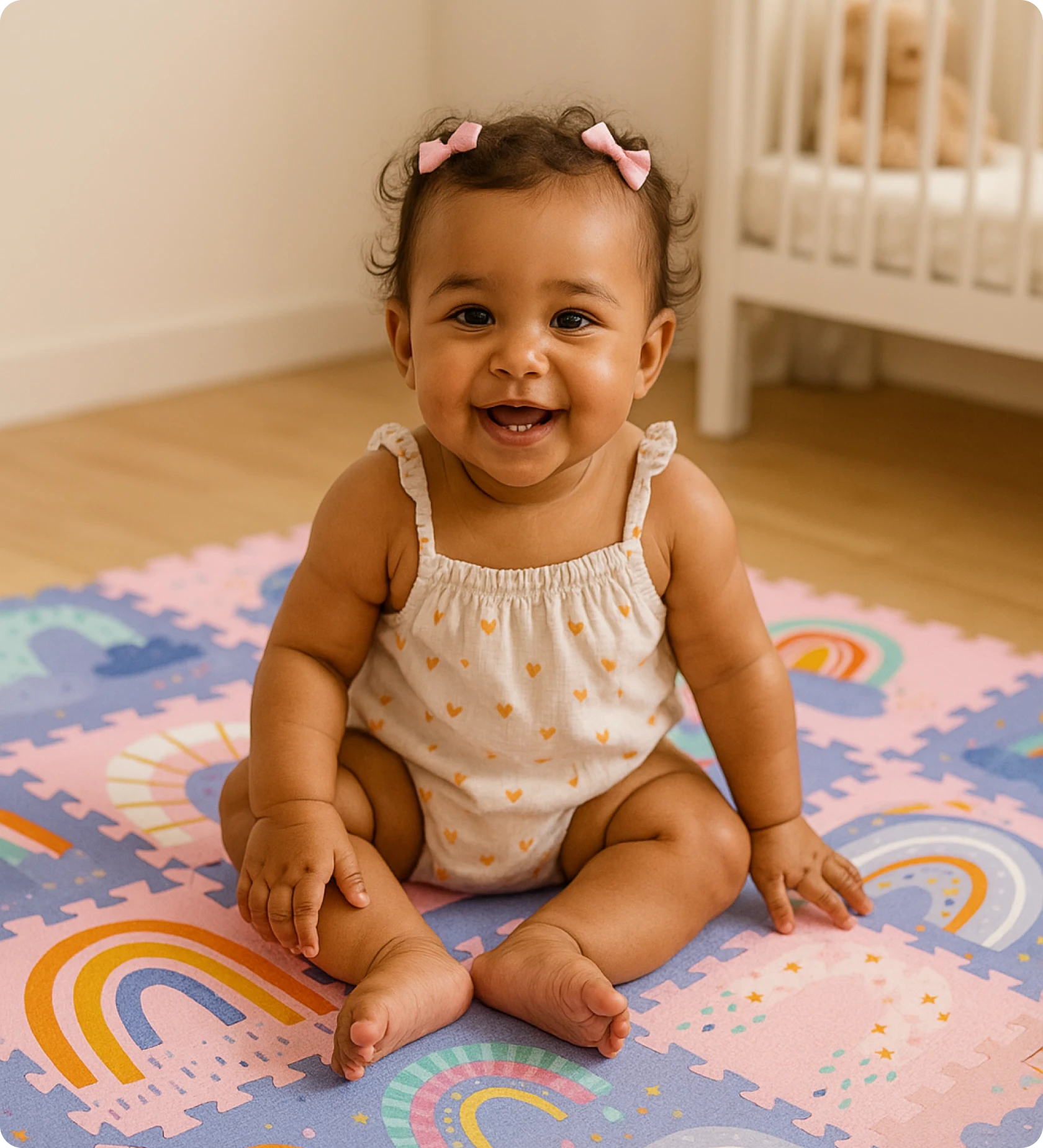 Puzzle de Chão em Espuma com Arco-Íris – 9 Peças | Magni - Imagem 3