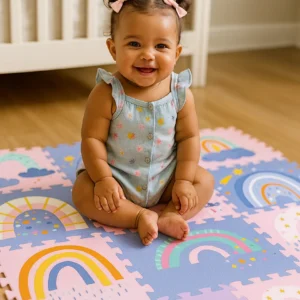 Rainbow Foam Floor Puzzle - 9 Pieces | Magni