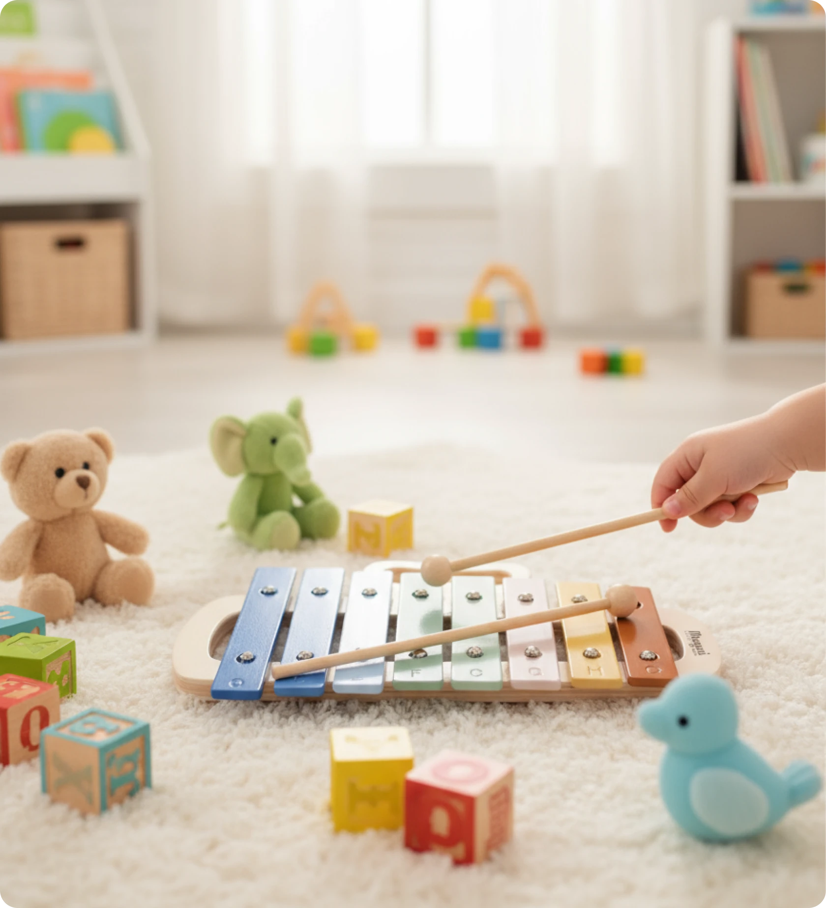 Xilofone Infantil em Metal e Madeira - Image 3