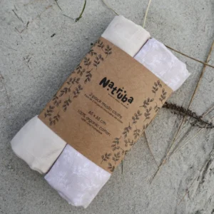 Fraldas de Musselina em Algodão Orgânico – Pack 2