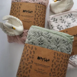 Toalha de Banho com Capuz para Bebé - Verde