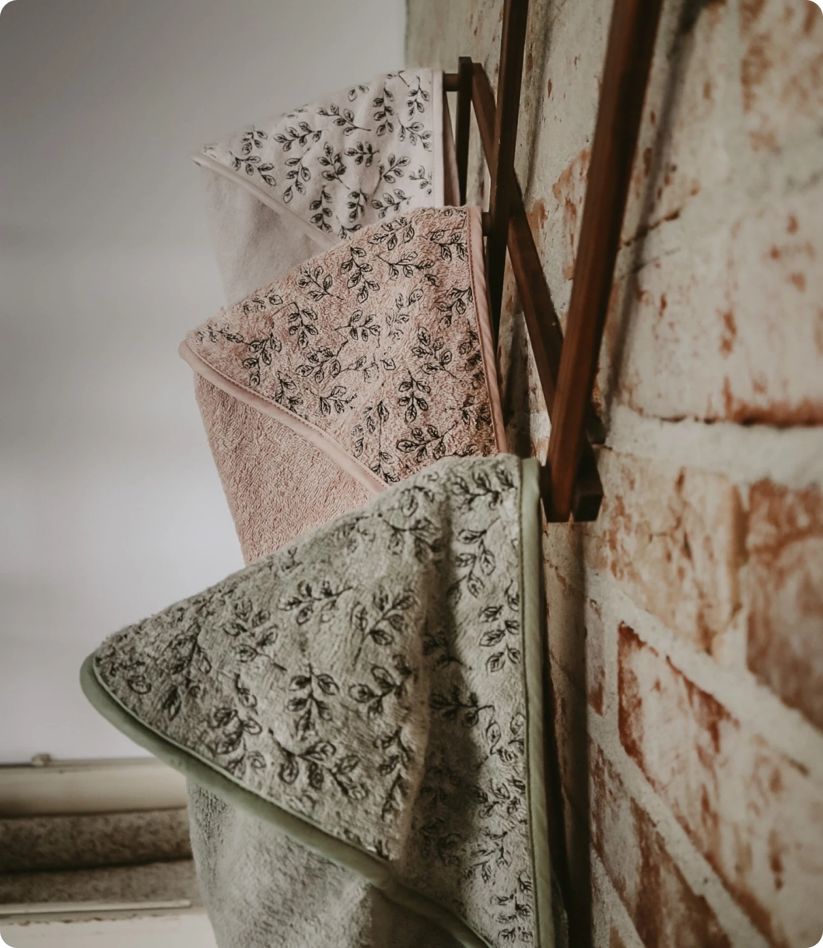 Toalha de Banho com Capuz para Bebé - Creme - Imagem 2