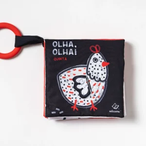 Livro de Tecido de Alto Contraste – Animais da Quinta | 0+ Meses