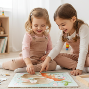 cardboard bunny puzzle