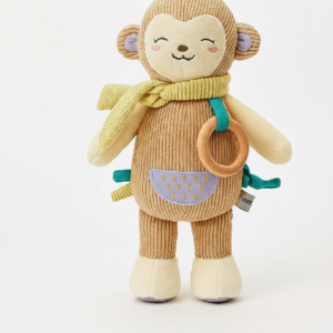 Macaco de Peluche para Bebé – Macio, Sensorial e Aconchegante