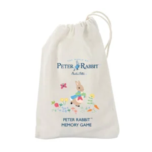 Peter Rabbit memory game with FSC wooden pieces and storage bag. Educational toy that develops memory and concentration.