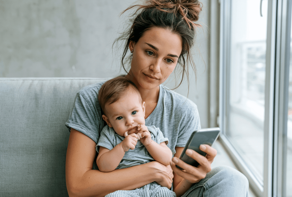 impacto de ecrãs nas crianças e bebés