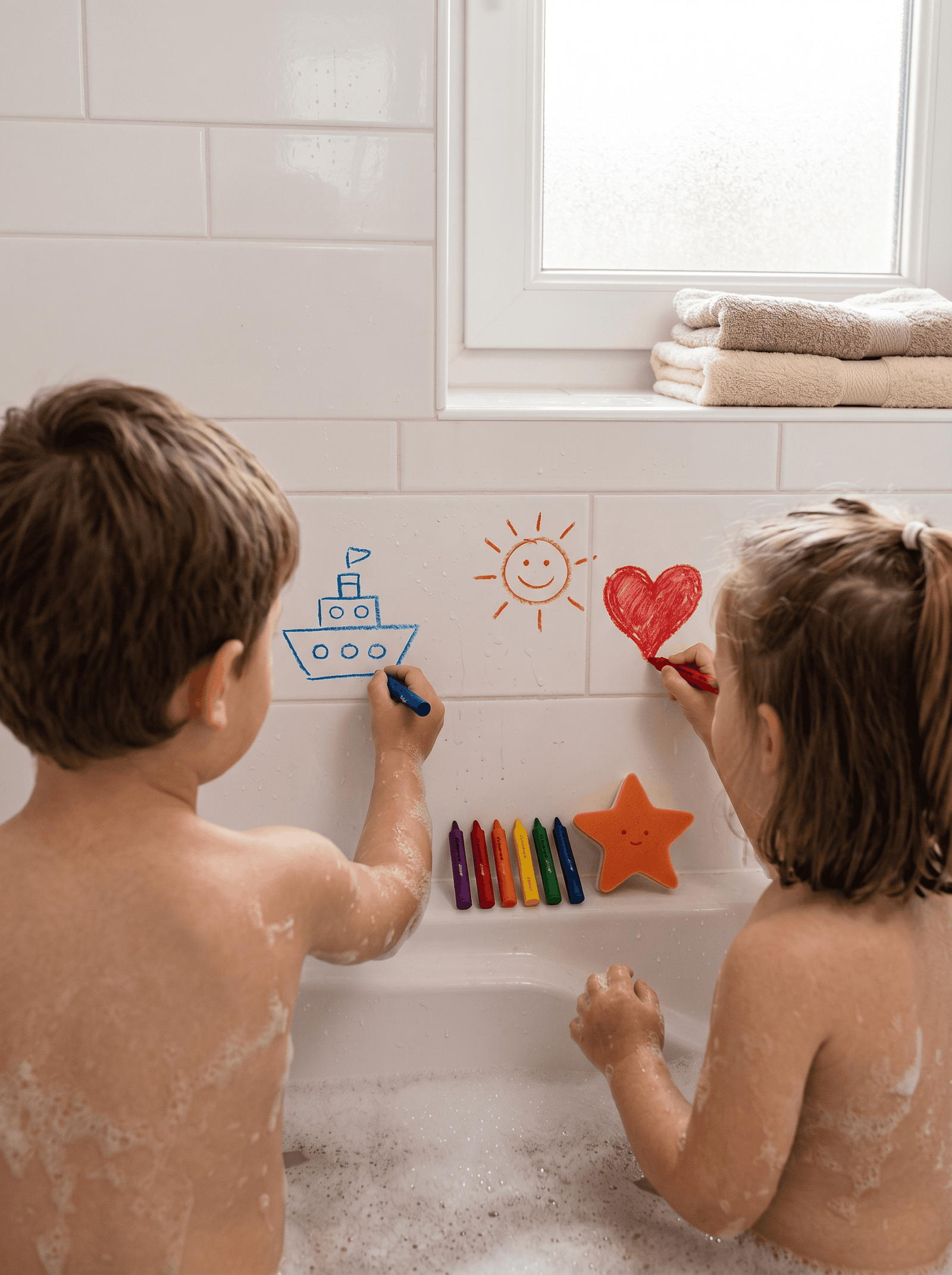 Lápis de Banho para Crianças – Desenhar na Banheira
