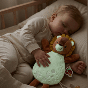 Doudou Marioneta Glow de Leão– Conforto, Diversão e Segurança Dia e Noite