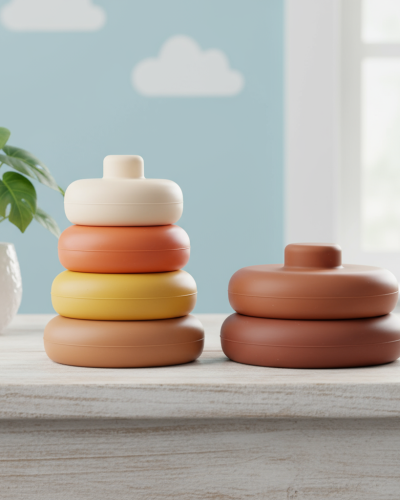 Silicone stacking cups