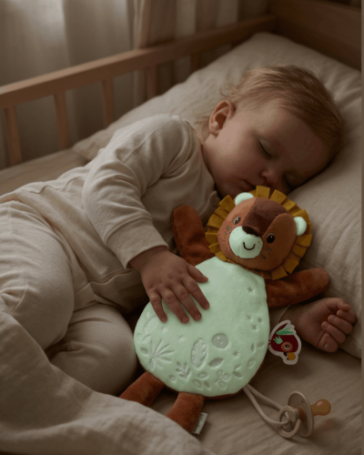 Doudou Lion Glow Puppet – Comfort, Fun, and Safety Day and Night
